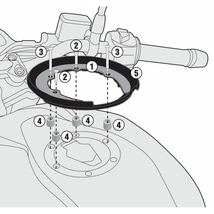 Крепеж GIVI BF31 TANKLOCK сумки на бак мотоцикла BMW G310R/G310GS (17-