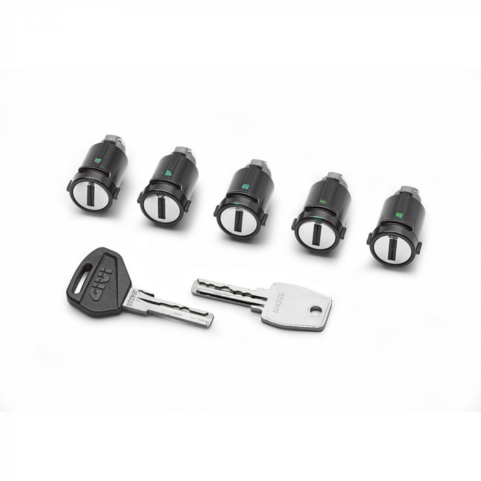 Комплект сменных ключей с пятью цилиндрами GIVI SLR105 для кофра  SMART SECURITY LOCK