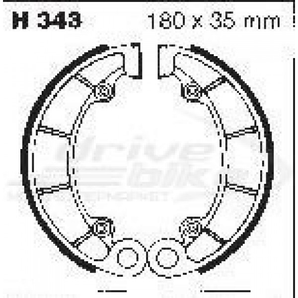 Тормозные накладки EBC H343