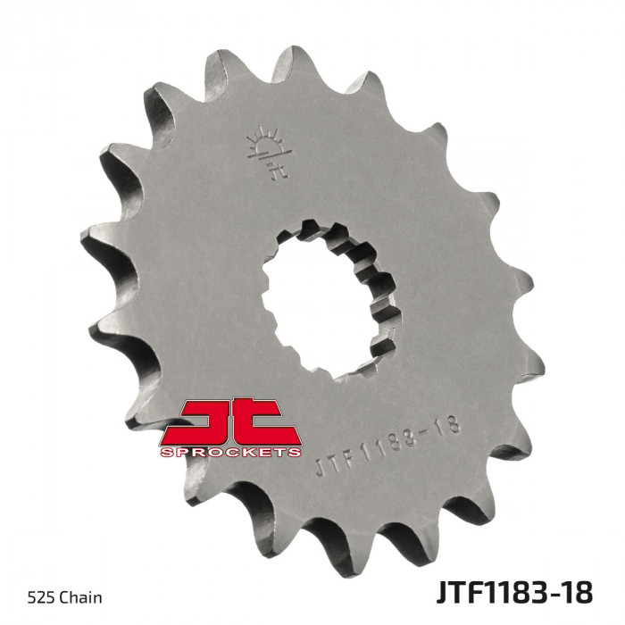 Звезда цепного привода JT JTF1183.18 – Передняя ведущая звезда 18T для цепи 525