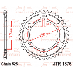 Звезда цепного привода JT JTR1876.47