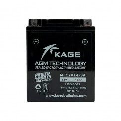 Аккумулятор KAGE AGM YB14L-B2, YTX14AHL, YB14L-A2