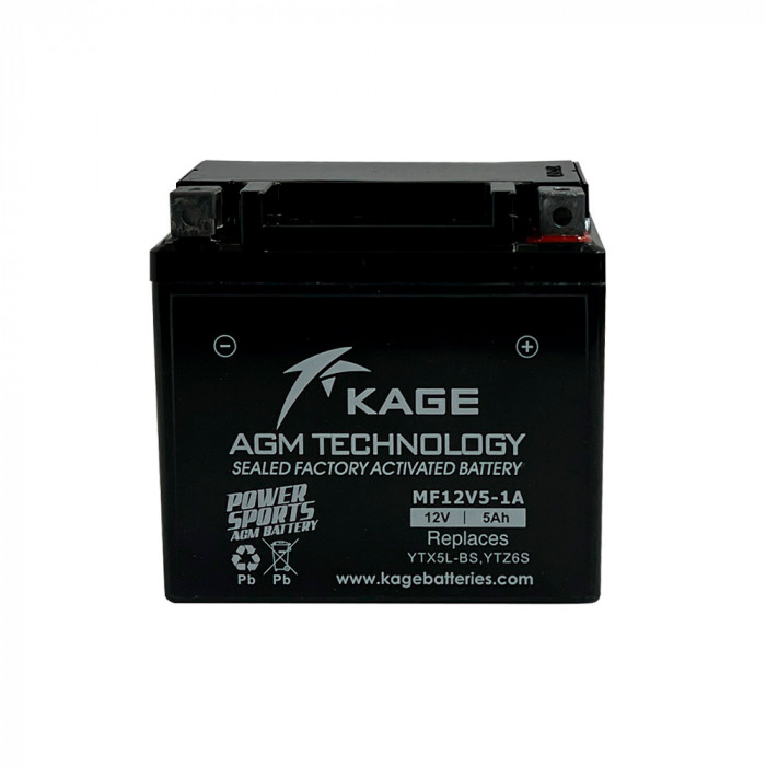 Аккумулятор KAGE YT5L-BS/YTX5L-BS