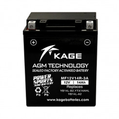 Аккумулятор KAGE YTX14AH-BS, YB14-B2, YB14-A2