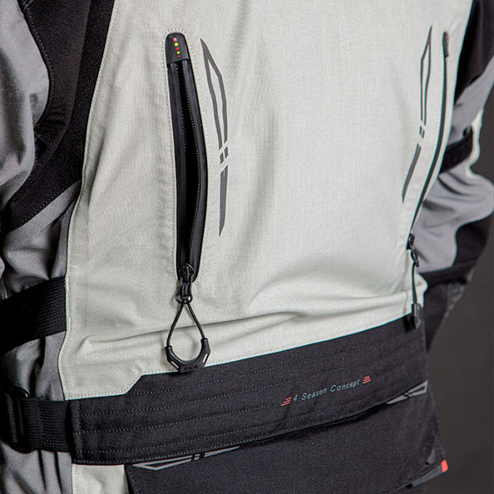 Мотокуртка мужская LS2 APOLLO MAN JACKET, черно-темно-серый, размер 2XL