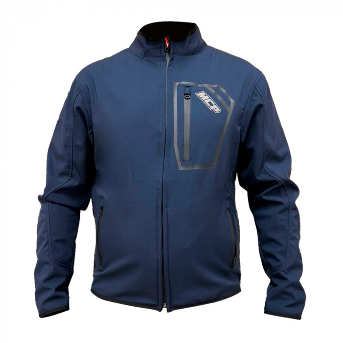 Термокуртка мужская Plain MCP Softshell, темно-синий, размер M