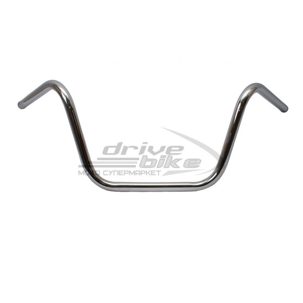 Руль универсальный стальной High Buckhorn, цвет Хром