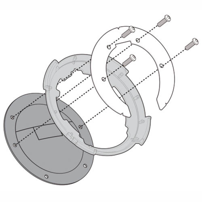 Крепеж GIVI BF12 TANKLOCK сумки на бак мотоцикла KTM Duke 125/200/250/