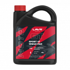 Моторное масло LAVR GT SPORT 4T 10W-40 4л