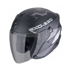 Мотошлем Scorpion EXO EXO-230 BAND, цвет Черный Матовый/Серебристый, Размер XL