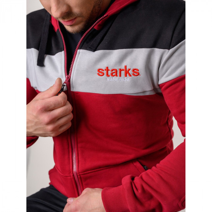 Мототолстовка Starks City Ride текстиль, цвет Красный, Размер S