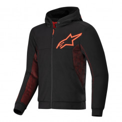 Толстовка Alpinestars Hoodie Chrome Air, черно-красный, размер L