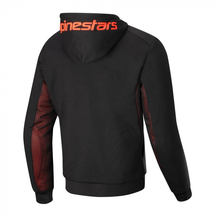 Толстовка Alpinestars Hoodie Chrome Air, черно-красный, размер XL