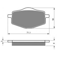 Тормозные колодки органические EBC FA101