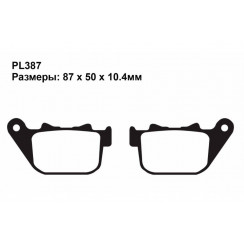 Тормозные колодки синтетические Puller PL387 Sintered