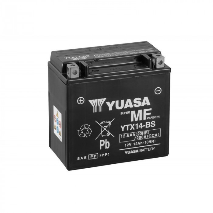 Мото аккумулятор YUASA YTX14-BS
