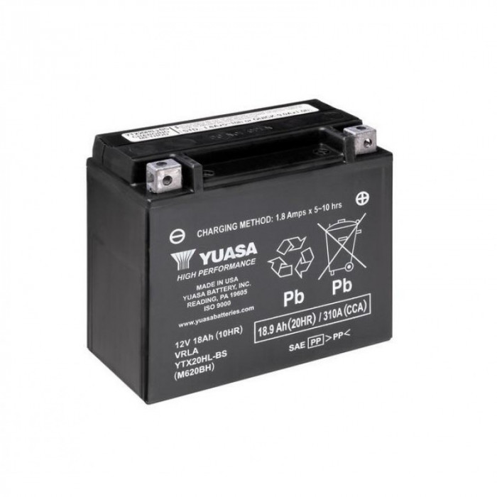 Мото аккумулятор YUASA YTX20HL-BS