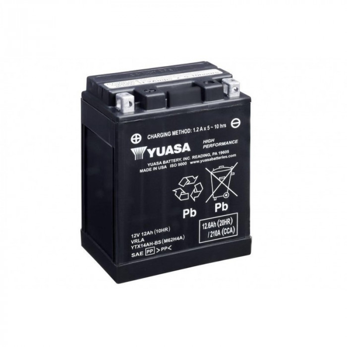 Мото аккумулятор YUASA YTX14AH-BS