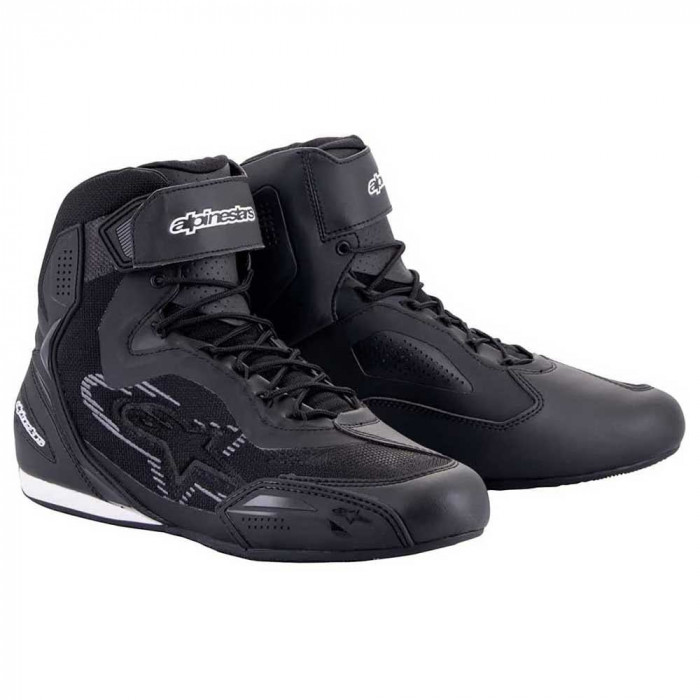 Мотоботы Alpinestars FASTER-3 RIDEKNIT SH, черно-темно-серый, размер 8.5