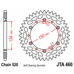 Звезда цепного привода JT JTA460.48