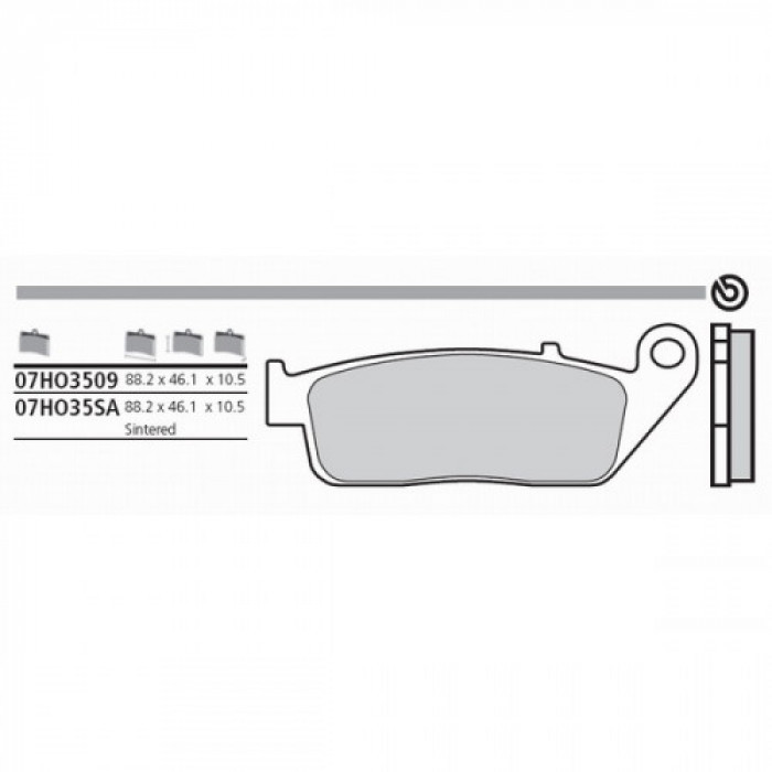 Тормозные колодки Brembo 07HO3509