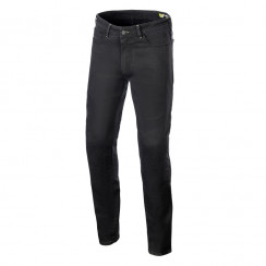 Мотобрюки джинсовые Alpinestars Copper v3 Rinse, черный, размер 32