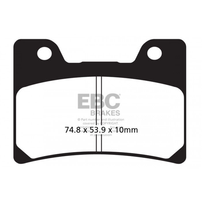 Тормозные колодки синтетические EBC FA160HH