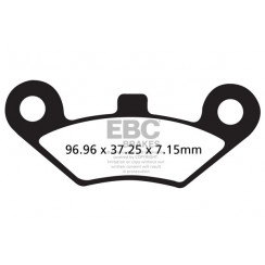 Тормозные колодки синтетические EBC FA453R для квадроциклов