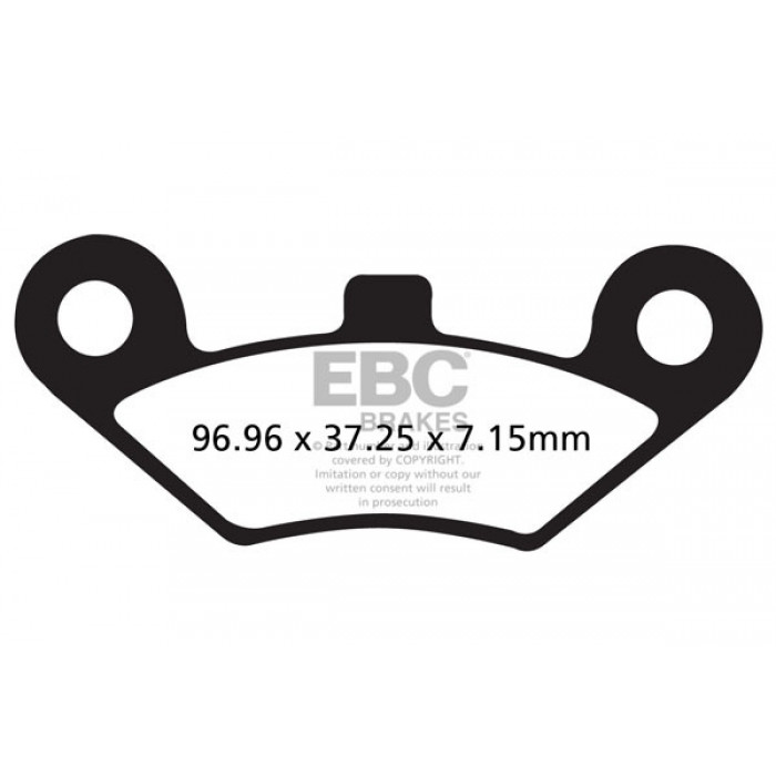 Тормозные колодки синтетические EBC FA453R для квадроциклов