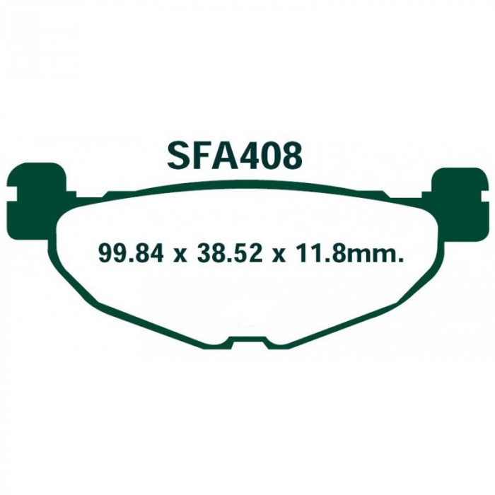 Тормозные колодки синтетические EBC SFA408HH для скутера