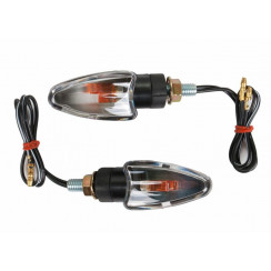 Поворотники (пара) 'стрела'' EMGO DECO LIGHT ROADHAWK 1, цвет Бесцветный, цвет Черный