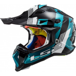 Мотошлем LS2 MX700 SUBVERTER EVO MAX, черно-бирюзовый, размер XS