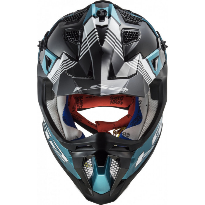 Мотошлем LS2 MX700 SUBVERTER EVO MAX, черно-бирюзовый, размер XS