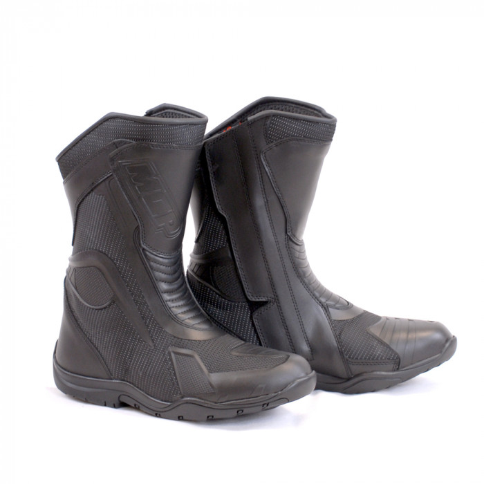 Мотоботы MCP MOTORIZER Leather Waterproof, черный, размер 40