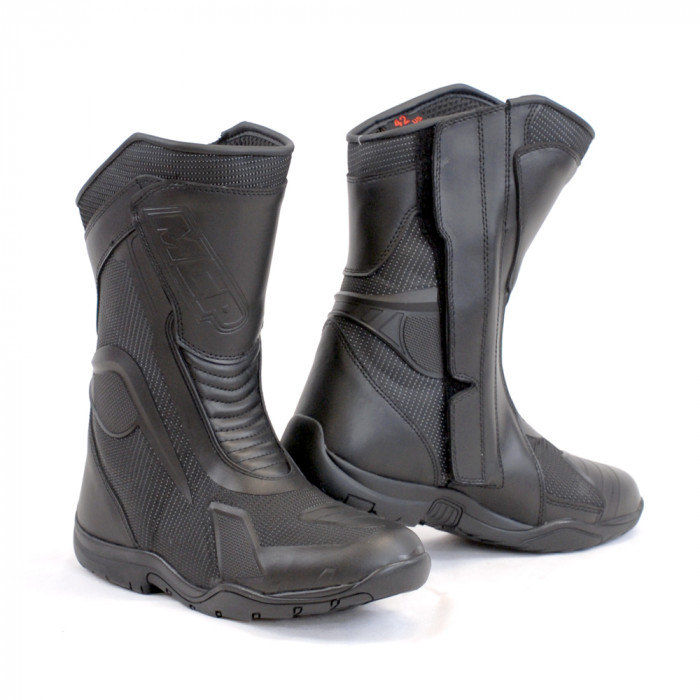 Мотоботы MCP MOTORIZER Leather Waterproof, черный, размер 40