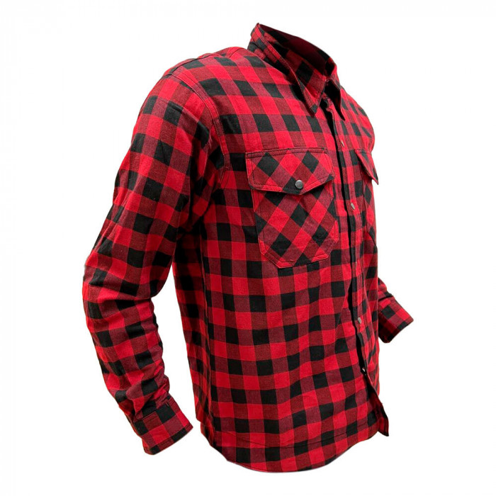 Моторубашка мужская MCP Axe Half Kevlar, черно-красный, размер S