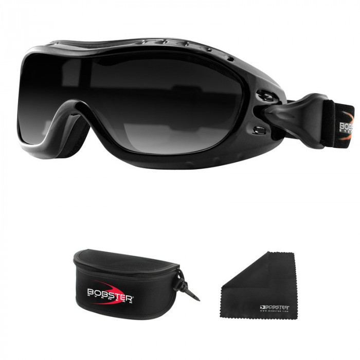Очки Bobster Nighthawk OTG Smoke, цвет Черный, затемненные