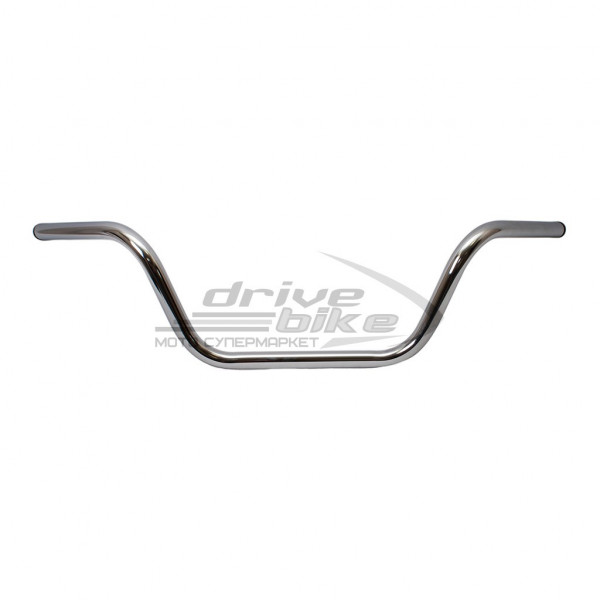 Руль универсальный стальной Medium Buckhorn, цвет Хром