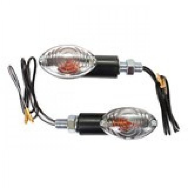 Поворотники (пара) мини 'слеза' EMGO CATEYE, цвет Бесцветный, цвет Черный