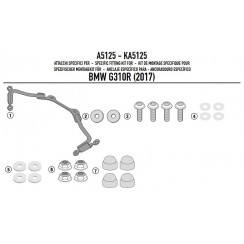 Крепеж ветрового стекла GIVI A5125BL BMW G 310 R (17-18)