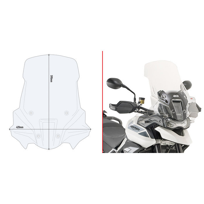 Стекло ветровое GIVI D6415ST T.TIGER 900 2020
