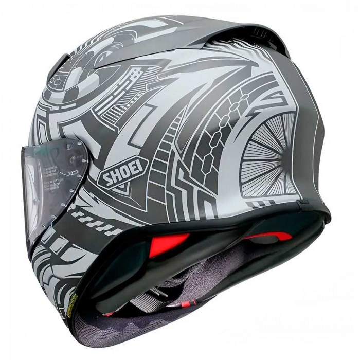 Мотошлем SHOEI NXR 2 BEAUT, бело-черно-серебристый, размер S