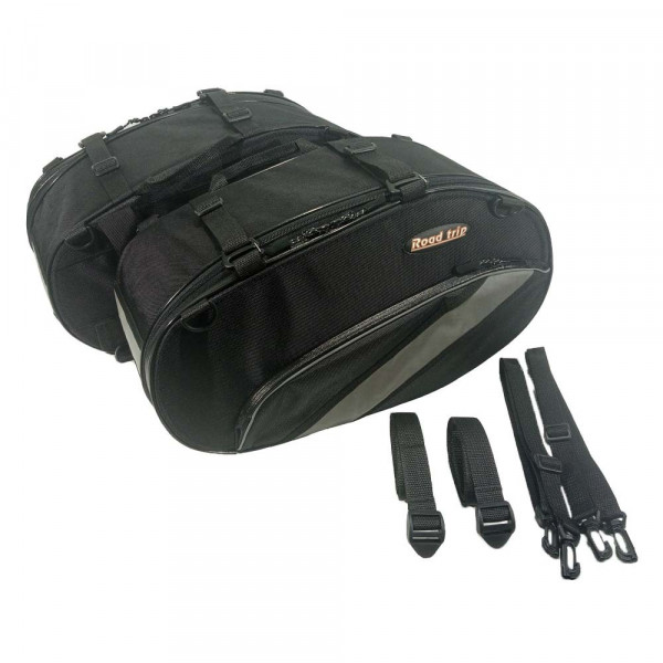 Кофры боковые кофры Roadtripmoto Torro-B текстильные, цвет Черный