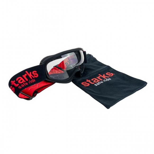 Кроссовые очки (маска) детские №K47, цвет Черный