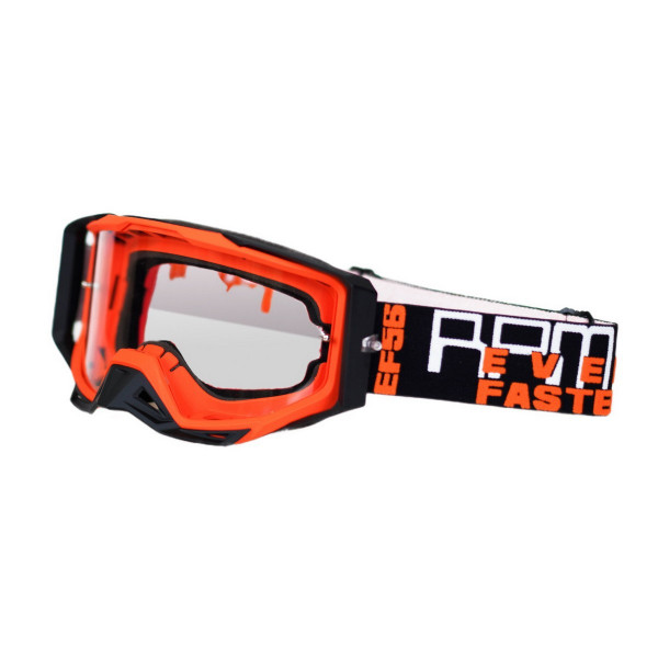 Кроссовые очки (маска) Starks EF56 101 RPM, цвет Оранжевый/Черный