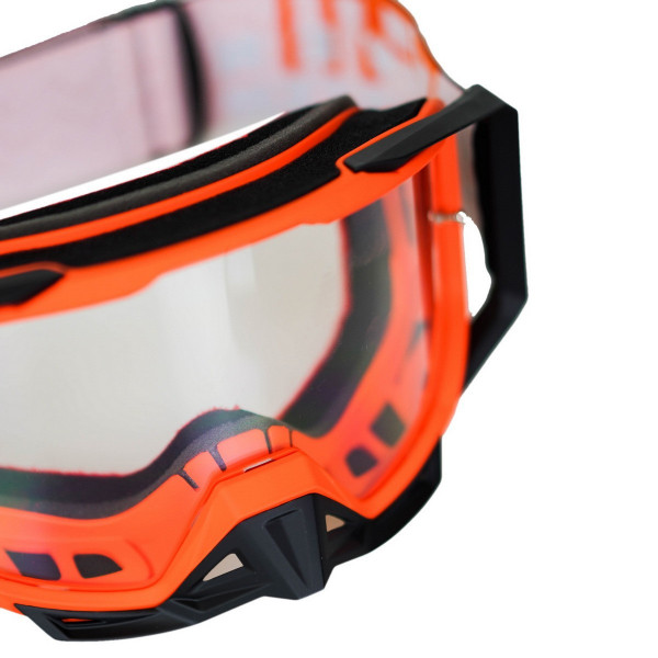 Кроссовые очки (маска) Starks EF56 101 RPM, цвет Оранжевый/Черный