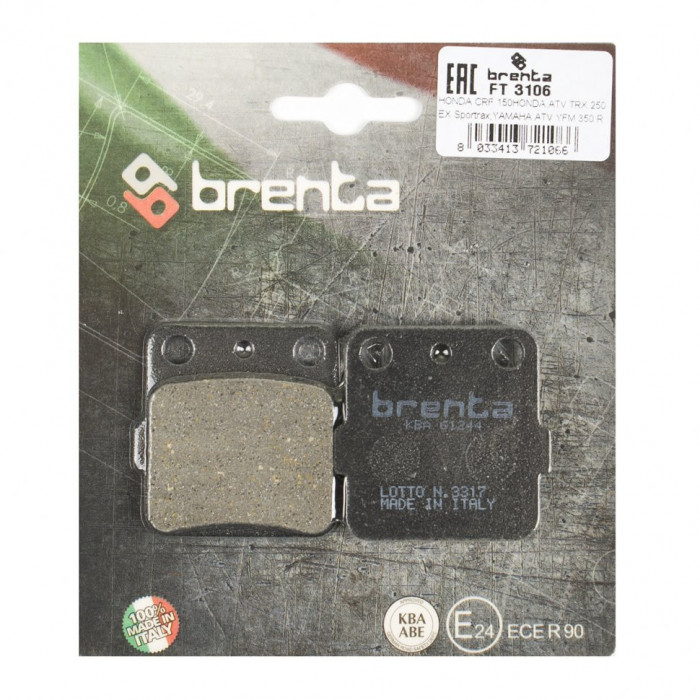 Тормозные колодки Brenta FT 3106 Organic