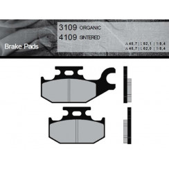 Тормозные колодки Brenta FT 3109 Organic