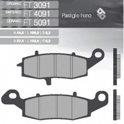 Тормозные колодки Brenta FT 4091 Sintered