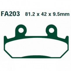 Тормозные колодки EBC FA203HH DOUBLE H Sintered